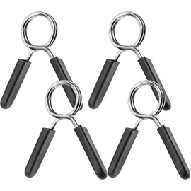 THETAG Dumbbell Bar Spring Clasp, Pack of 4 Spring Clasps, Spring Clip, 30 mm Spring Clip, Dumbbell Spring Clasps, Weight Lever Clamps for Dumbbells, Weightlifting, Dumbbell Attachment, Lock