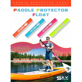 Skypath Paddle Float- Kayak Accessory for Paddle, SUP Board Accessory, High Density Foam, Adjustable EVA w/Hook & Loop Closure, Buoyancy, Kayak Flotation- Kayaks, Stand up Paddle Board (Yellow Green)