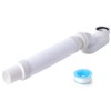 Cinsda Bathtub Shower Drain Pipe, Low Profile Flat 1 1/2