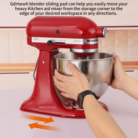Mixer Sliding Mat for KitchenAid Stand Mixer, Gdrtwwh Mixer Mover Mat Kitchen Appliances Mats Compatible with KitchenAid 4.5-5 Qt Tilt-Head Stand Mixer, KitchenAid Artisan Tilt-Head Mixer