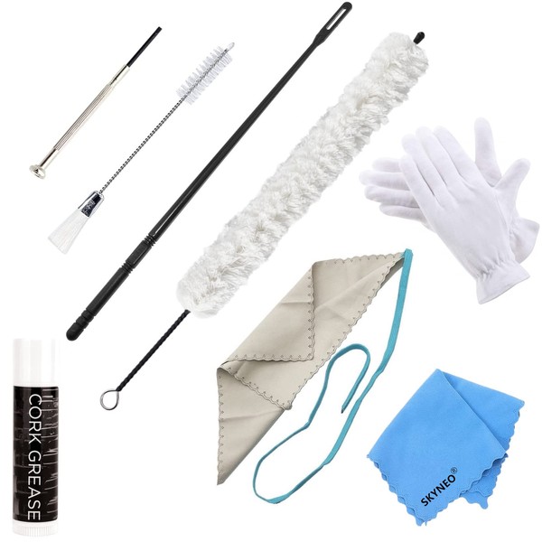 Flute Cleaning Kit Include 1pc Cotton Cleaning Brush, Flute Swab,