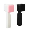 2Pcs Facial Cleansing Brush Effective Soft Black White Square Face