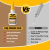 Ceramic Super Glue Liquid, Clear Instant Cyanoacrylate Adhesives for Ceramic