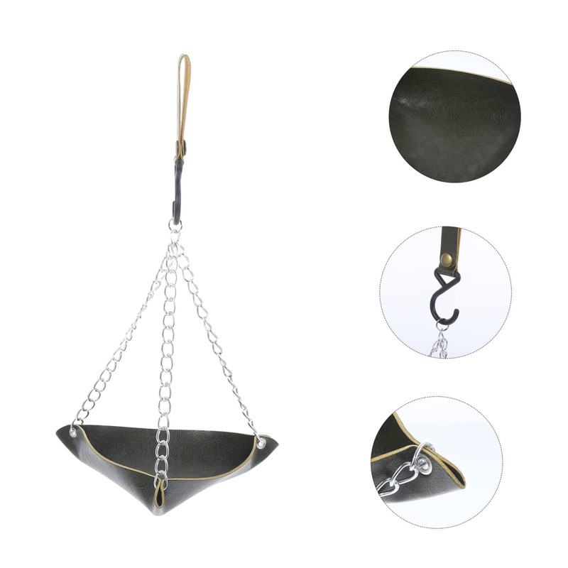 Kisangel Convenient Bird Feeder Outdoor Bird Dispenser Swing Shape Rust-Resistant