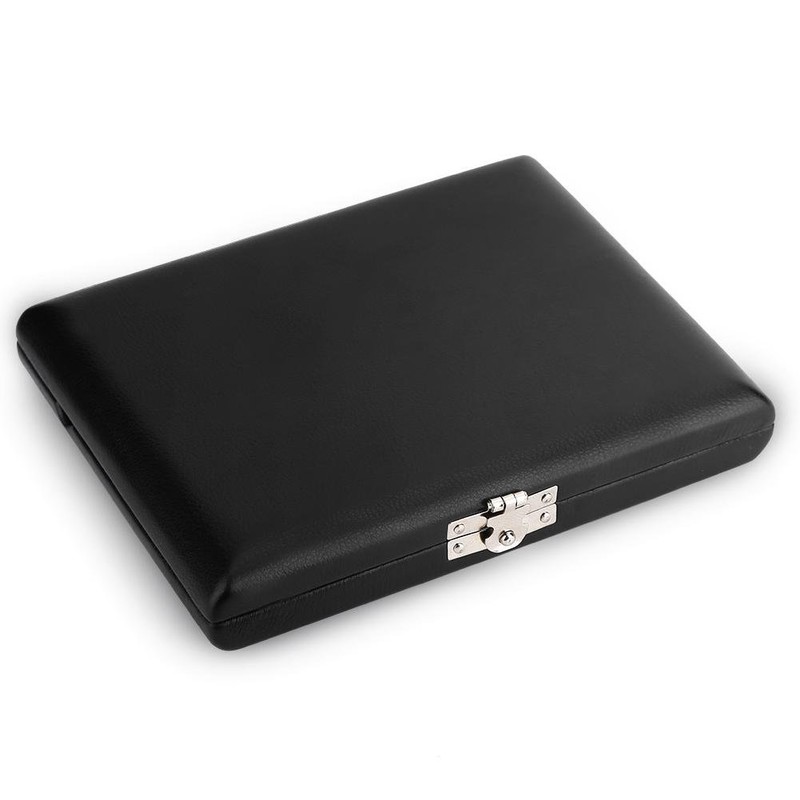 SOULONG Black PU Leather Saxophone Clarinet Case for 6 Reeds