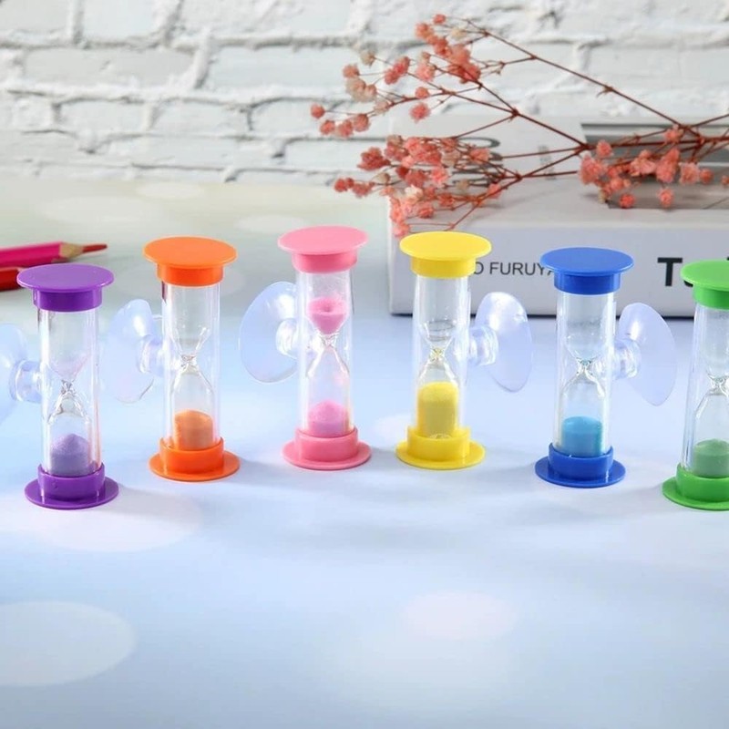 2 Minute Plastic Sand Timer Hourglass Sand Clock with Suction