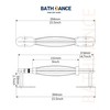 BATHDANCE Paper Towel Holder Under Cabinet, Single Hand Operable Roll