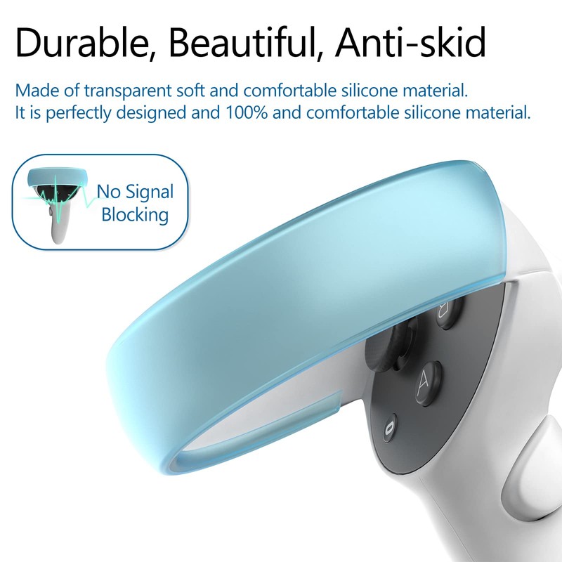 Controller Cover Compatible for Oculus/Meta Quest 2, Anti-Bumping Silicone Soft