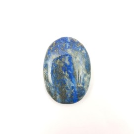 Prajet Crystal Lapis Lazuli Worry Stone Thumb Stone Natural Polished Pocket Palm Blue Gemstone Thumb for Meditation Collection Gift