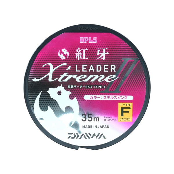 DAIWA Red Fang Leader EX2 Type F (Fluoro) Stealth Pink No. 3 - 35m