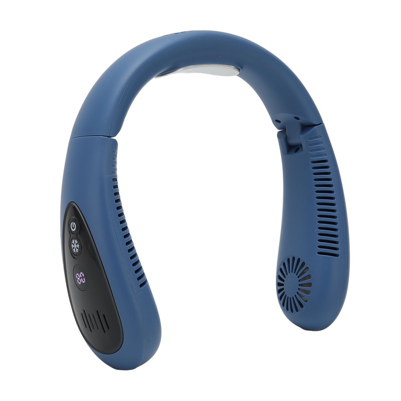 Bladeless Neck Fan USB Charging LED Digital Display 3 Speeds