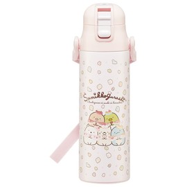 Skater SDC6N-A Children's Stainless Steel Water Bottle, Direct Drinking, 20.9 fl oz (580 ml), Sumikko Gurashi, Kid-friendly Lightweight Type, For Girls, Cold Insulation, Sports Bottle, Cute, Kids,