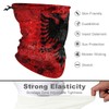 Old Grunge Albania Flag Neck Gator Warmer Windproof Face Cover