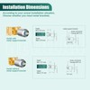 Heyalan Bathroom Shower Valve Mixer Single-Function Single Handle Shower Handle