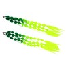 Healeved 2pcs Green Hair Extensions Bubble Ponytail Wig Braided Ponytail