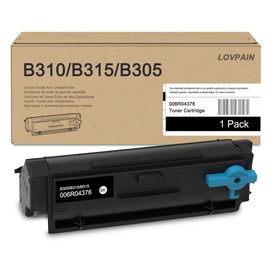 B315/B310 Black Toner Cartridge (1-Pack) - Compatible 006R04376 Black Toner Cartridge Replacement for Xerox B310 B305 B315 Printer