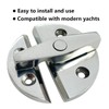 LEQMG Marine Stainless Steel Boat Door Hatch Round Turn Button