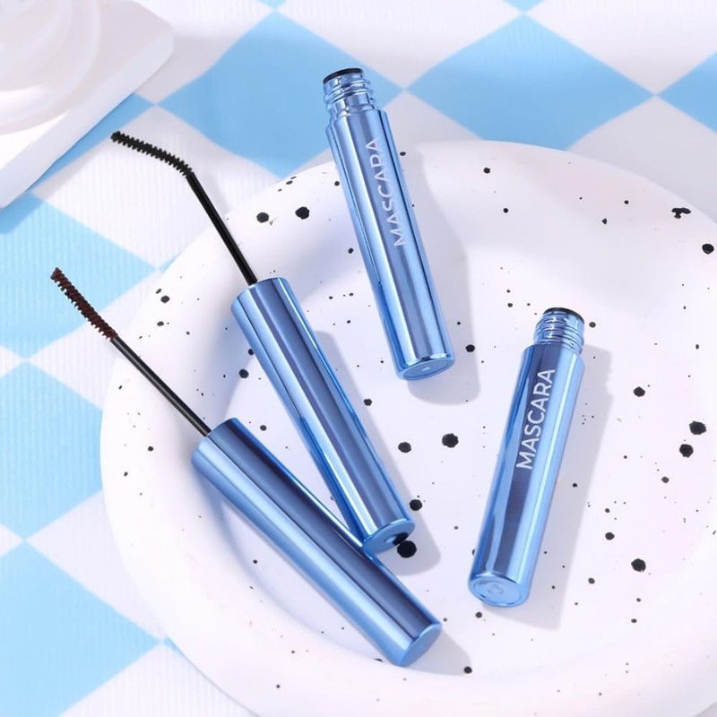 Black Mascara for Sparse lashes, Waterproof Mascara with Tiny Brush,