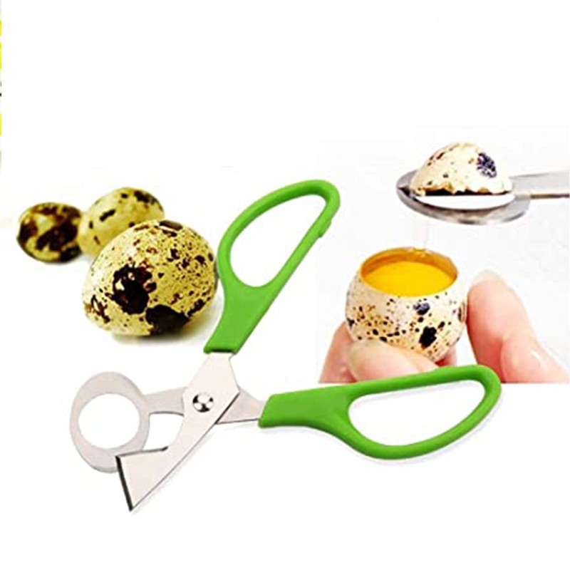 Pack of 4 Quail Egg Scissors, Stainless Steel Quail Egg