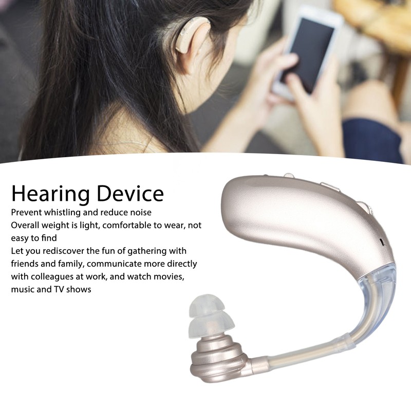 Single Sound Amplifier Earphone Rechargeable Bluetooth Sound Aid Amplifier Earbud