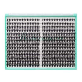 Bodermincer XXXL Tray 560pcs 40D Cluster D Curl 10-12-14-16mm Mixed Cluster DIY at Home Lashes Eyelashes Extensions (40D-D Curl-10-12-14-16mm Mixed)