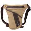 Yotonna Thin Leg Bag for Motorcycles, Canvas Leg Pouch, Multi-functional
