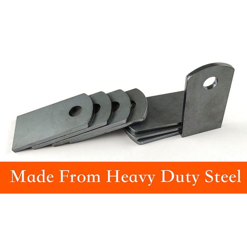 Jikacok Welding Tabs, 1-1/4" x 2-3/8", 9 Gauge A36 Mild