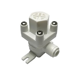 YZMSZ 3/8" O.D. Adjustable Water Pressure reducing Protection Valve Regulator Limit Filter Protector Push to Connect Fitting for RO/DI Water Filtration Filter Systems.
