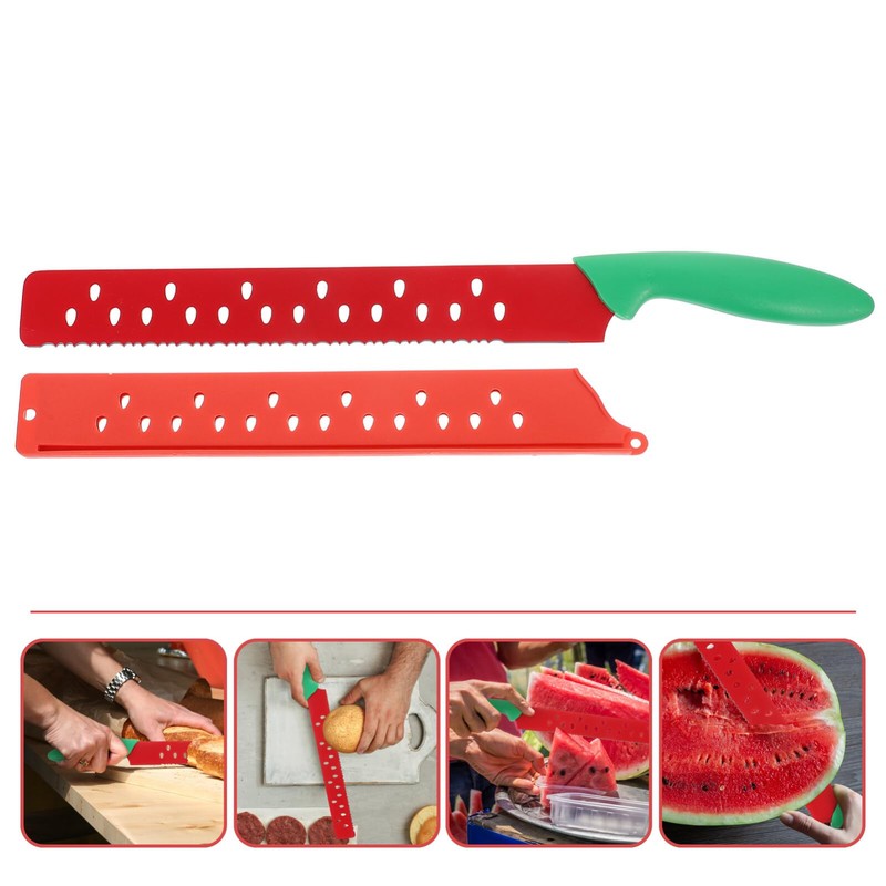 Multifunctional Watermelon Knife Extended Watermelon Cutter Slicer with Stainless Steel