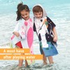 Kids Beach Pool Bath Hooded Poncho Towel,BANGSAUR 100% Cotton Surf