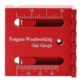 High Strength Portable Mini Gaps Gauge Depth Measuring Sawtooth Ruler Aluminum Alloy High Precision for Woodworkers
