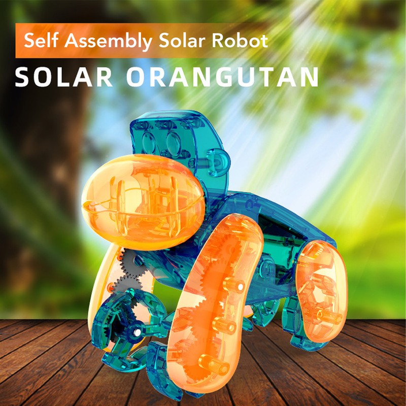 Solar Science Experiment Robot Orangutan DIY Self Assembly Educational Solar