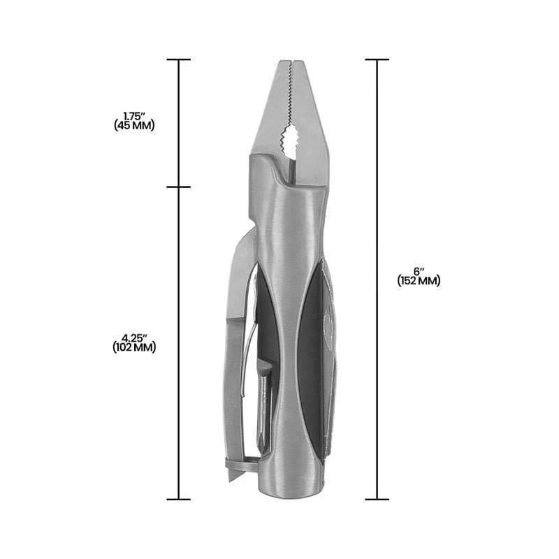 Zenport 16002 10-in-1 Multi-Function Survival Tool w/Case, Silver - 3
