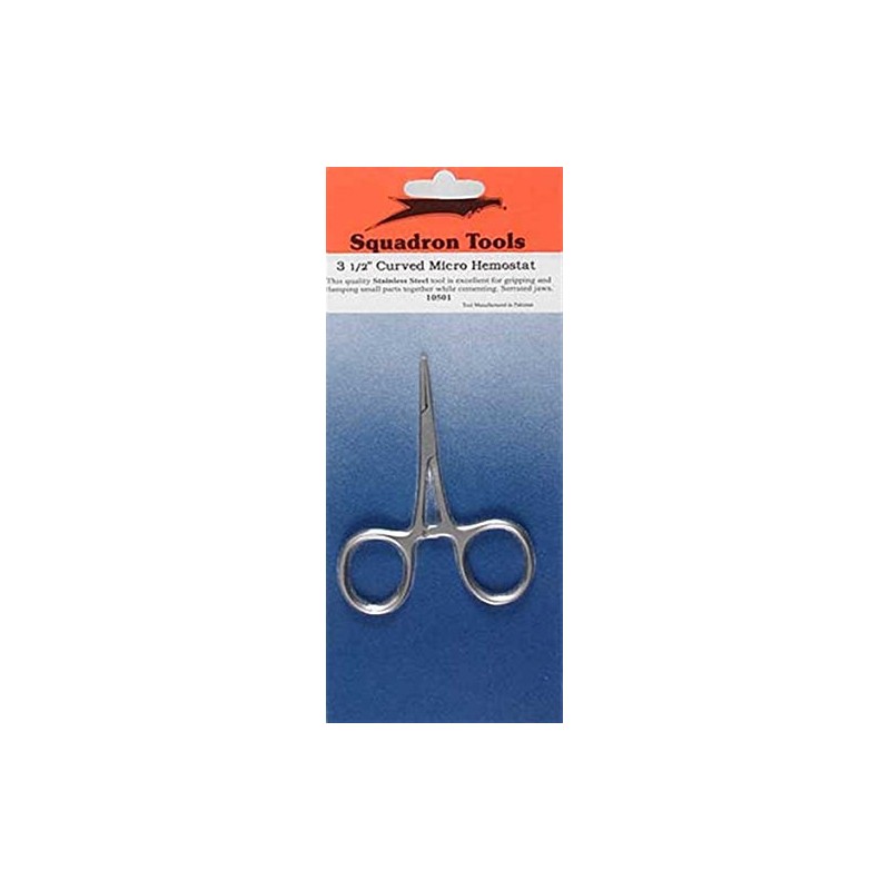 Squadron Products 3 1/2" Curved Micro Hemostat