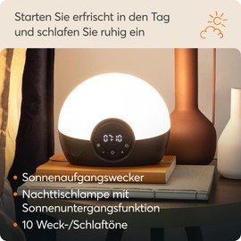 Lumie Lumie Bodyclock Glow 150 - Lichtwecker mit 10 Kl?ngen und Einschlafsonnenuntergang