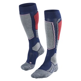 Falke Ski Socks SK2 Wool Men's Size 1, Black Blue Many Other Colours, Thick Reinforced Ski Socks without Pattern with Medium Padding, Knee High and Warm for Skiing 1 Pair