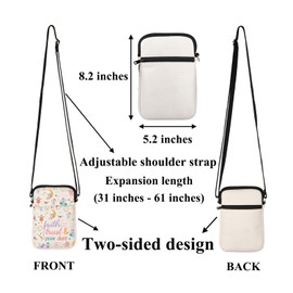 ENSIANTH Fairy Crossbody Bag Faith Trust and Pixie Dust Fairy Lover Gifts Small Crossbody Cell Phone Purse Shoulder Wallet Bag (24629 Fairy C)