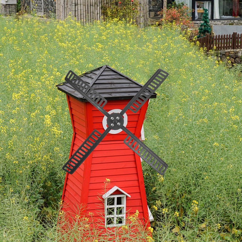 IMIKEYA 2 Sets Plastic Garden Windmill Leaf Solar Wind Spinners