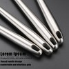 Heavy Duty Mashed Potatoe Masher, Stainless Steel Professional, 34 cm