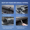 JDMSPEED Soft Roll Up Truck Bed Tonneau Cover Compatible with