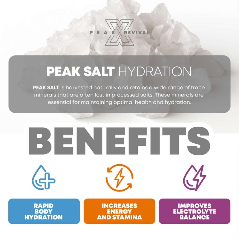 Peak Revival-X Electrolytes Powder Packets - Salt Electrolyte Drink Mix