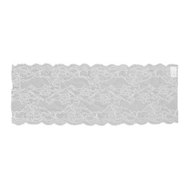 Lace Ribbon 17cm Wide Soft Nylon High Elasticity Non Irritating Widely Used Clothing Accessories for Shoes Hats SewingWhite