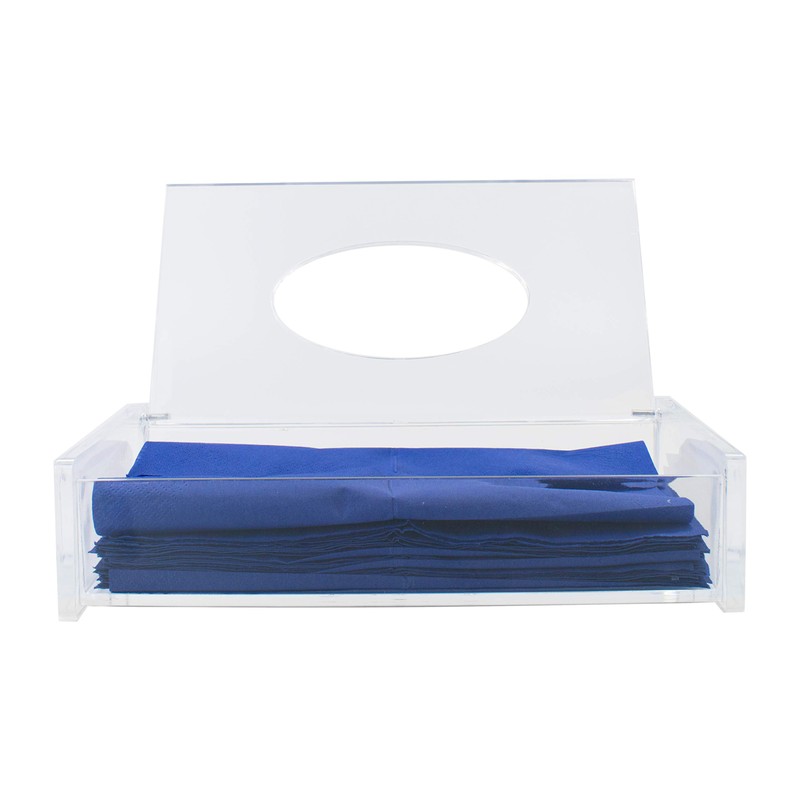 TRIXES Large Tissue Box Clear Acrylic