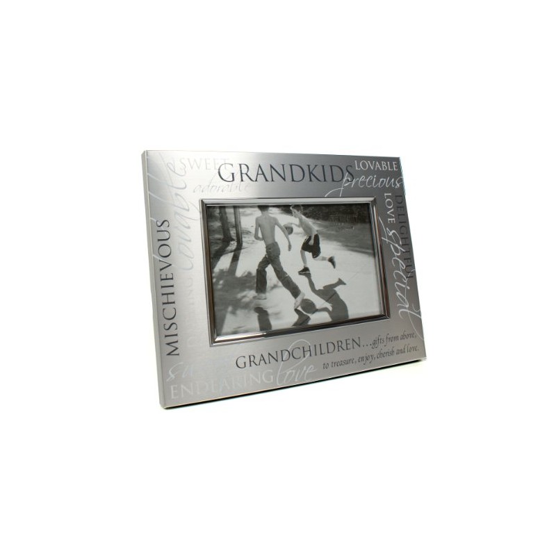 Grandchildren Satin Silver Photo Frame - Grandkids