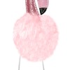 WONSHREE Flamingo Key Chain Pom Pom Keychain for Women Girls