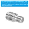 PATIKIL 5 Pack M6*M8*16 Ends Thread Stud Bolts 304 Stainless