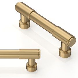 Asimerdeco 10 Pack Champagne Bronze Cabinet Pulls 3 Inch(76mm) Kitchen Cabinet Handles Solid Zinc Alloy Cabinet Hardware Drawer Pulls