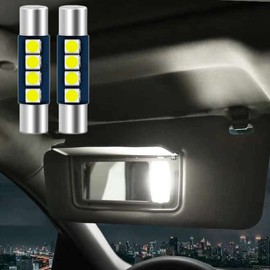 Odyssey RA6/RA8/RB1/RB1/RB3/RC1/RC4 Compatible LED Vanity Lamp, T6.3, 4 Cip, 4 Row SMD White, White, Honda RA Series RB Series/RC Systems, Compatible/Compatible Hybrid, Interior Light, Barrel Type,