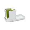 Full Circle Stash, Ceramic Kitchen Sink Caddy, Stylish Modular Sponge