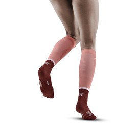 CEP The Run Socks 4.0, Tall, Rose/Dark Red, Women, III